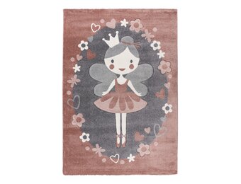 Kindervloerkleed Happy – Zacht vloerkleed – Speelkleed voor Kinderkamer – Roze