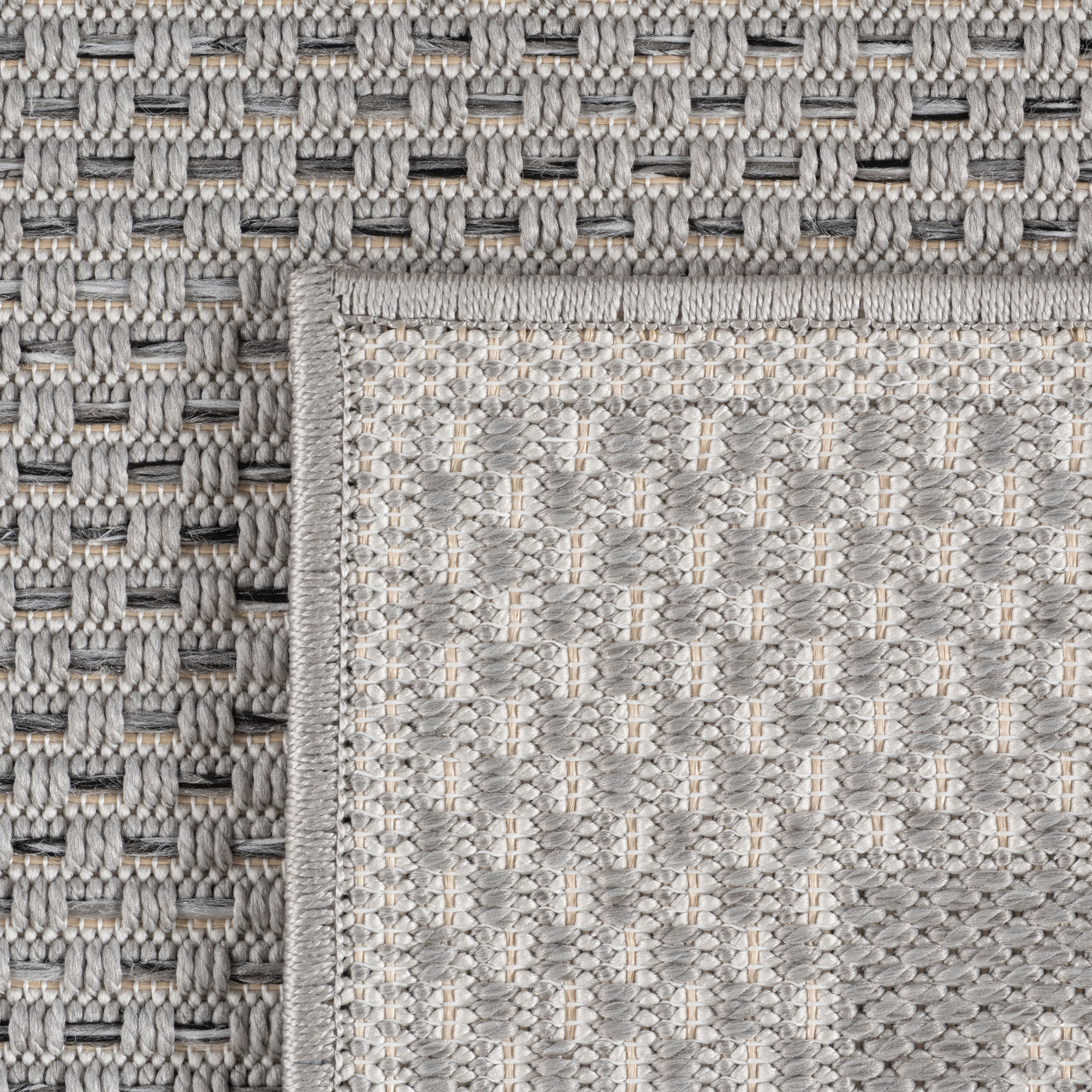 Desert Lorium Buitenkleed – Outdoor Vloerkleed, Boho Look, Weer- & UV-bestendig - Grijs