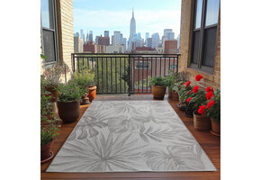 Desert Solid Buitenkleed – Outdoor Vloerkleed, Boho Look, Weer- & UV-bestendig - Grijs