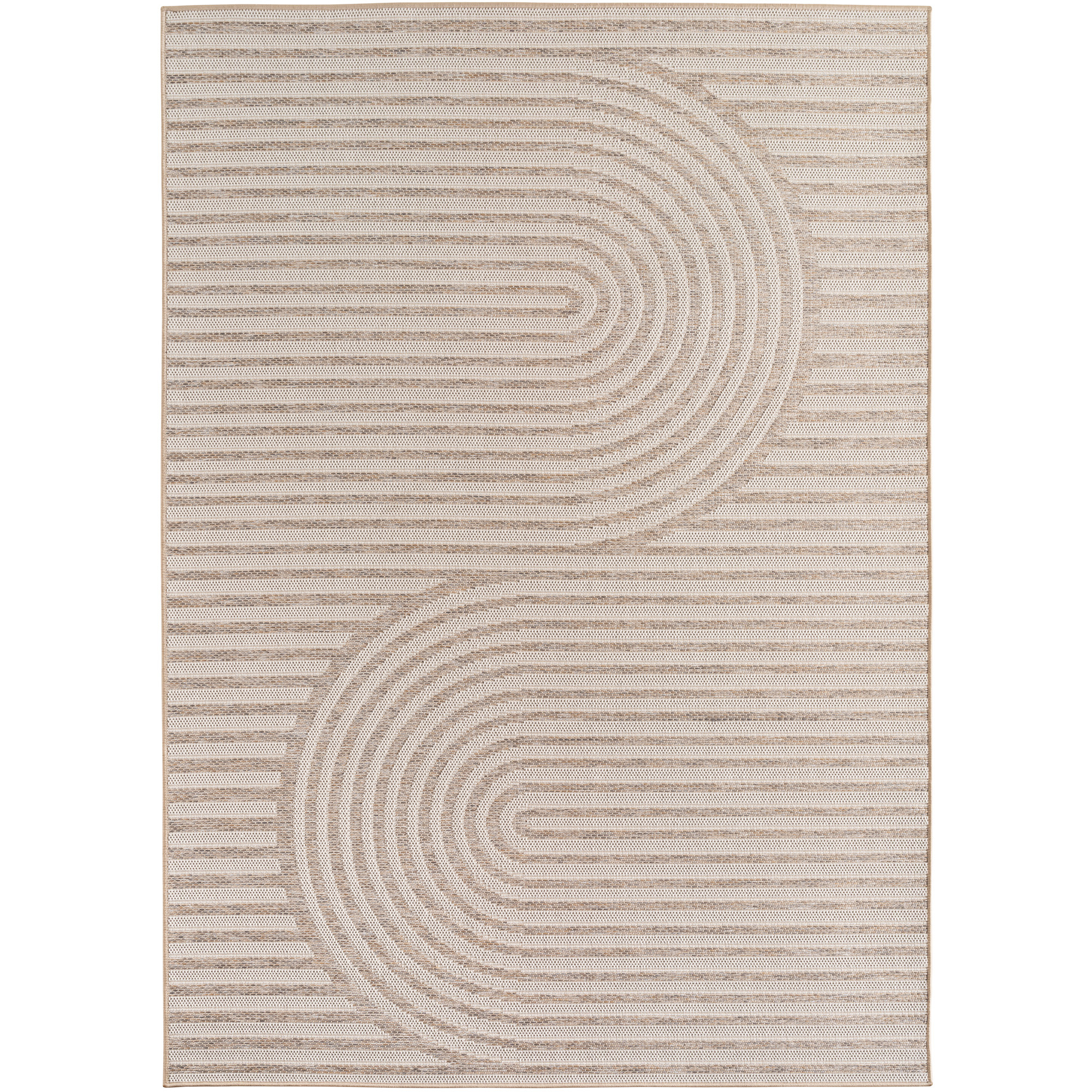 Desert Buitenkleed – Japandi Vloerkleed, Boho, Weer- & UV-bestendig - Beige
