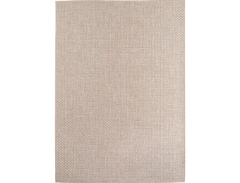 Buitenkleed IBIZA – Effen Vloerkleed – Voor Tuin, Terras & Binnen - Beige