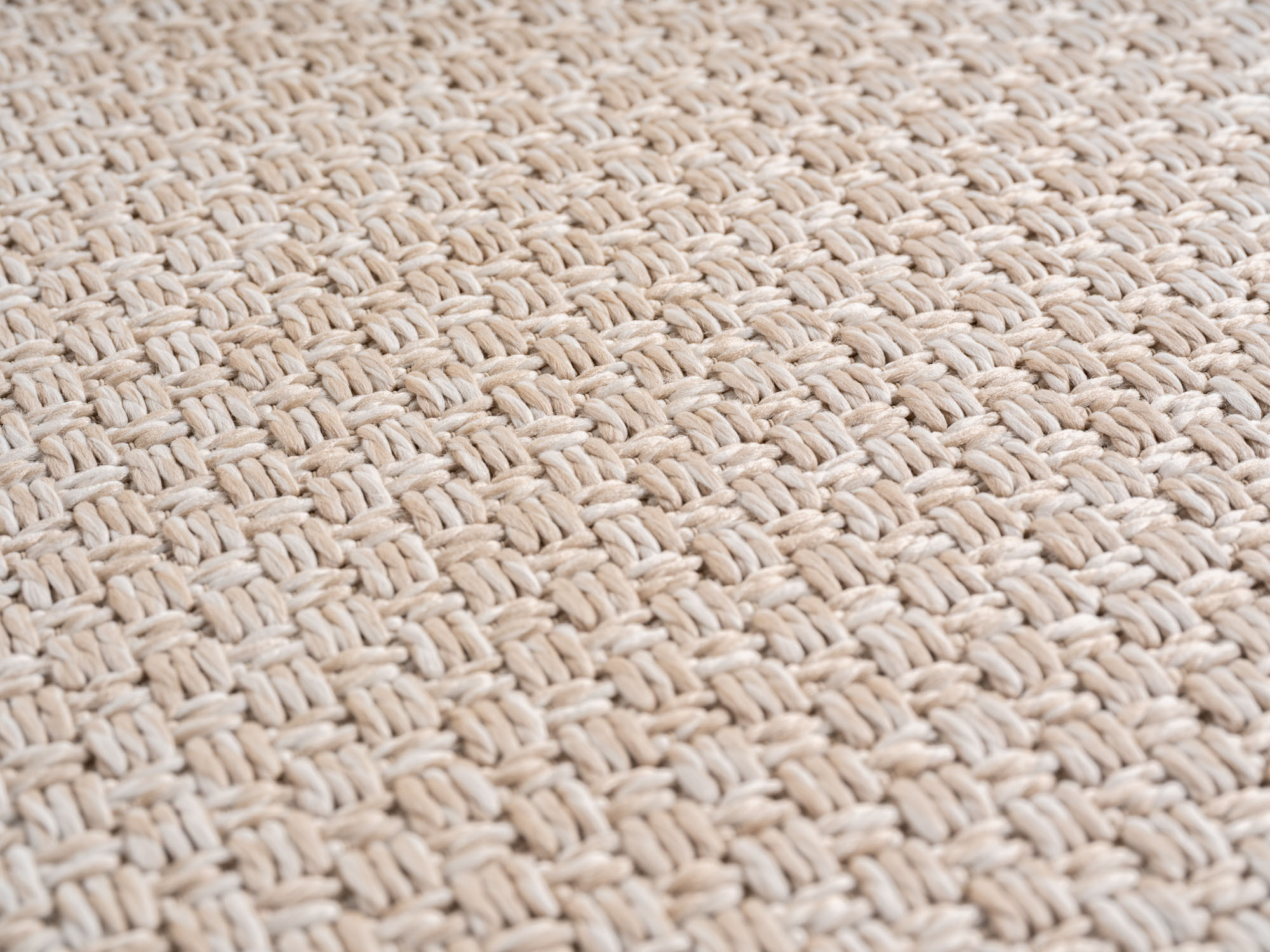 Buitenkleed IBIZA – Effen Vloerkleed – Voor Tuin, Terras & Binnen - Beige