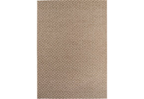 Buitenkleed IBIZA – Effen Vloerkleed – 3D Look – Voor Tuin, Terras & Binnen - Beige
