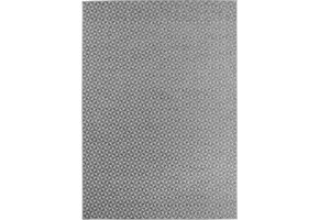 Buitenkleed IBIZA – Effen Vloerkleed – 3D Look – Voor Tuin, Terras & Binnen - Grijs