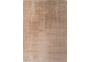 JOY Effen Soft Rond Vloerkleed – 100% Polyester – Anti-Slip - Beige