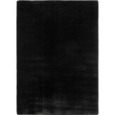 JOY Effen Soft Vloerkleed – 100% Polyester – Anti-Slip - Zwart