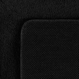 JOY Effen Soft Vloerkleed – 100% Polyester – Anti-Slip - Zwart