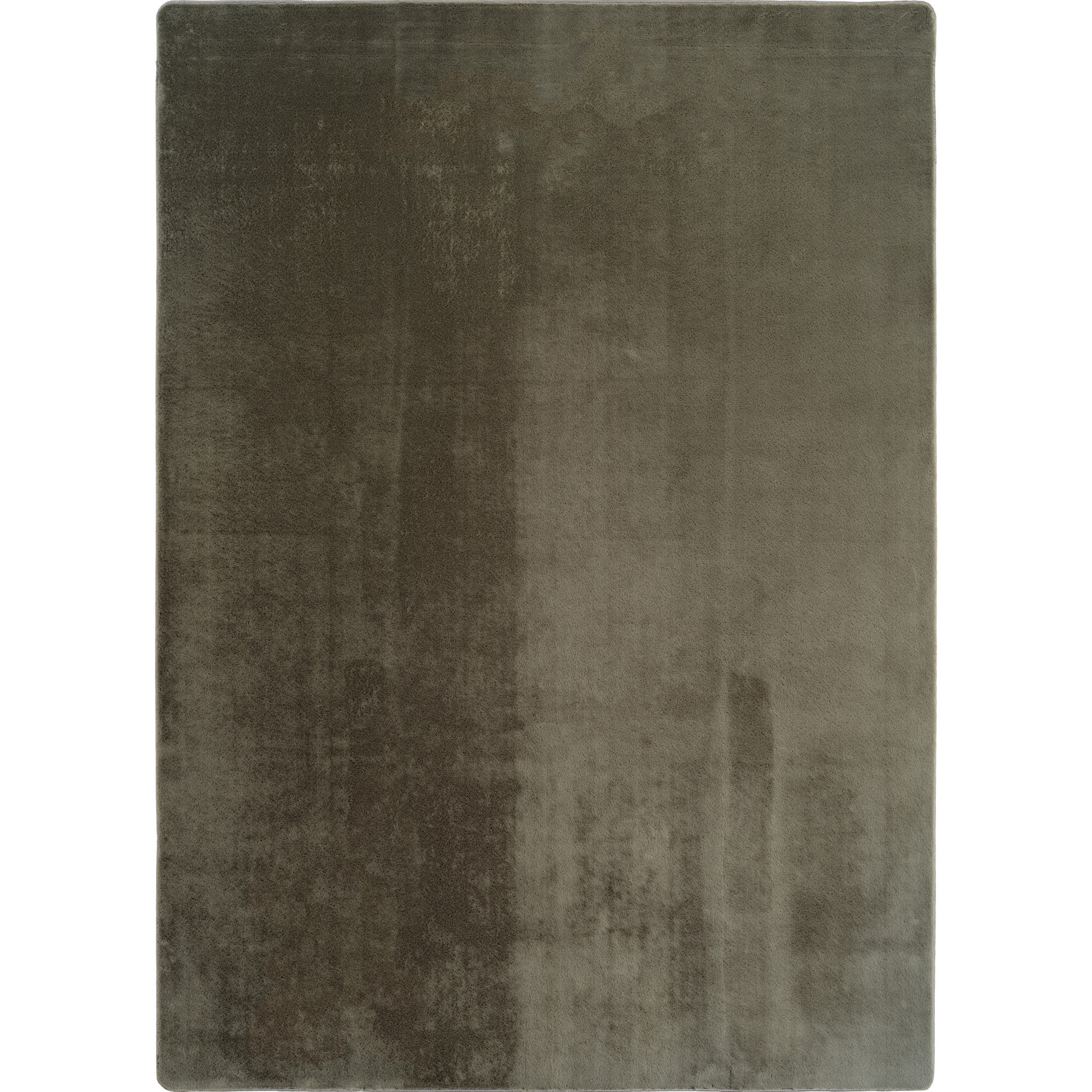 JOY Effen Soft Rond Vloerkleed – 100% Polyester – Anti-Slip - Groen