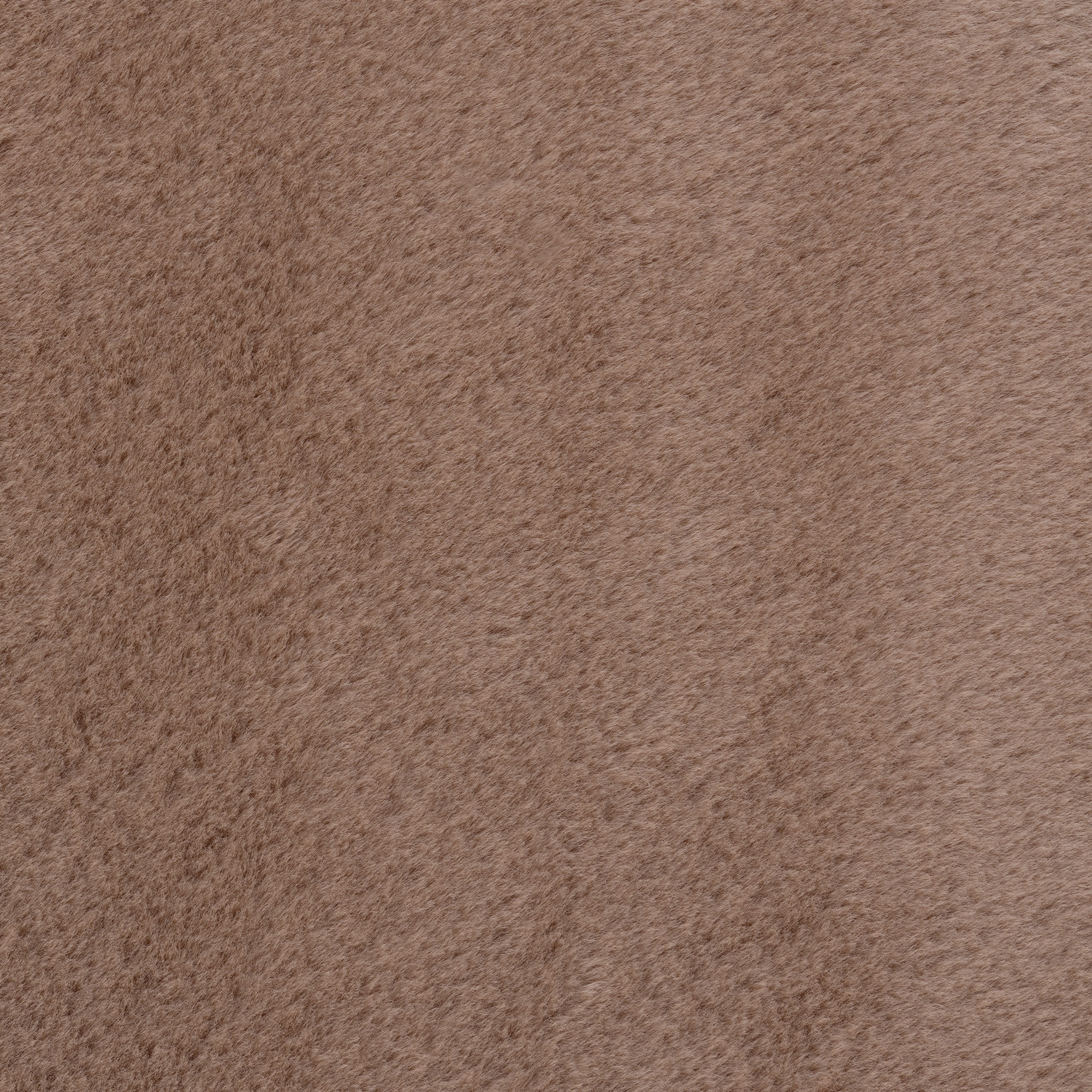 JOY Effen Soft Rond Vloerkleed – 100% Polyester – Anti-Slip - Bruin