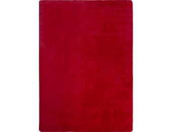 JOY Effen Soft Vloerkleed – 100% Polyester – Anti-Slip - Rood