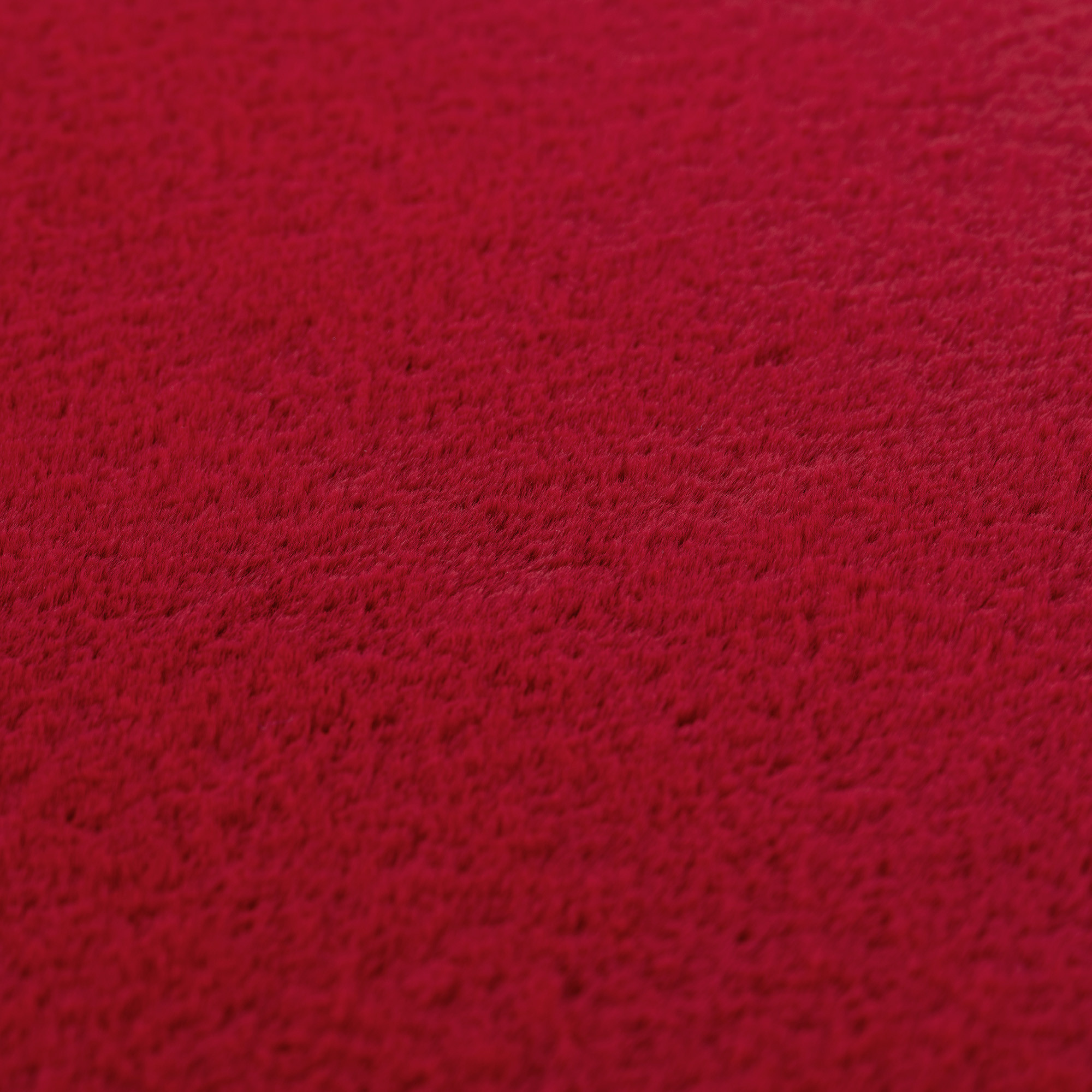 JOY Effen Soft Vloerkleed – 100% Polyester – Anti-Slip - Rood