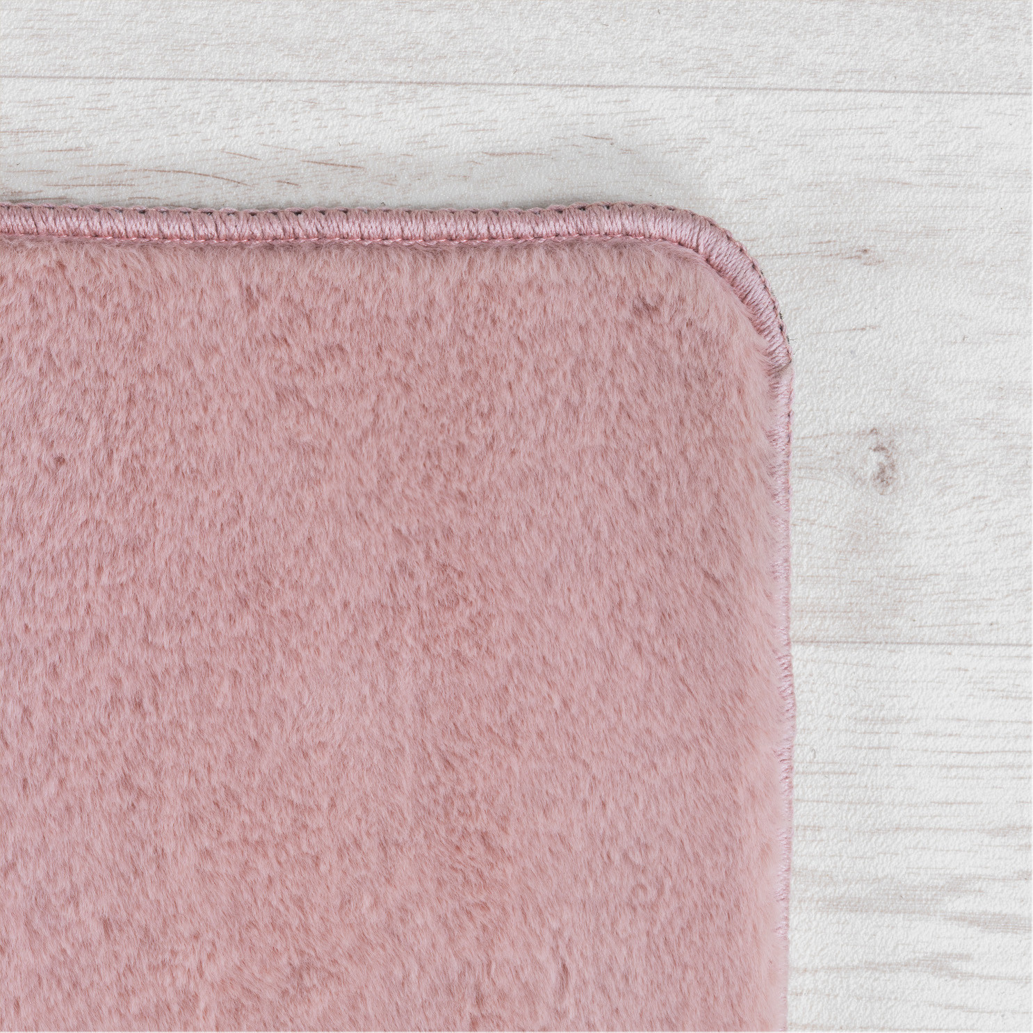 JOY Effen Soft Vloerkleed – 100% Polyester – Anti-Slip - Roze