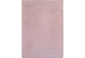 JOY Effen Soft Rond Vloerkleed – 100% Polyester – Anti-Slip - Roze