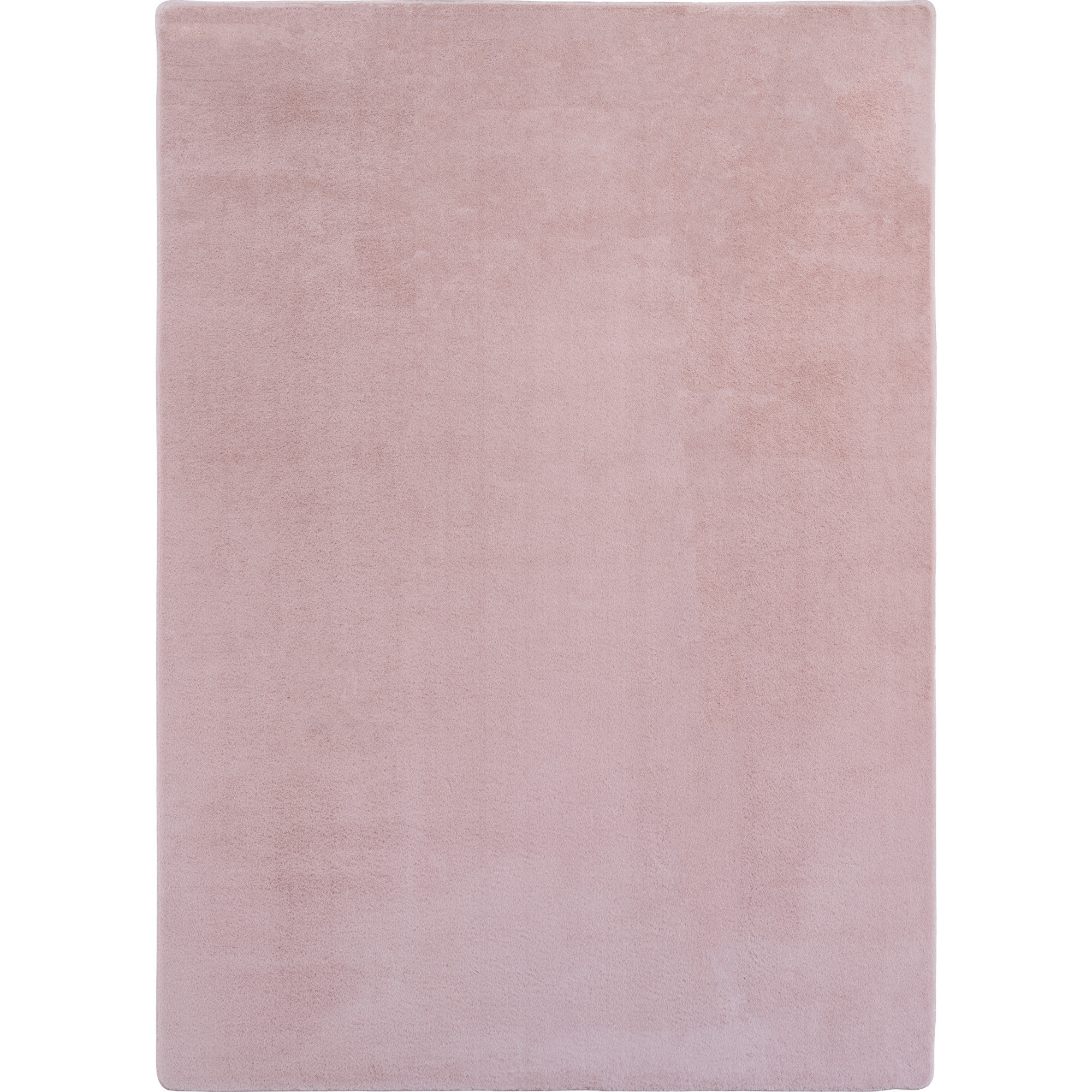 JOY Effen Soft Rond Vloerkleed – 100% Polyester – Anti-Slip - Roze
