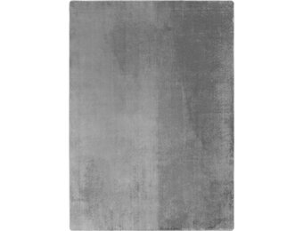 JOY Effen Soft Vloerkleed – 100% Polyester – Anti-Slip - Zilver