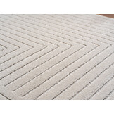 NOVA Buitenkleed Creme – Indoor & Outdoor – Japandi Scandinavisch Design – 3D-Look – Weerbestendig