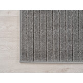 NOVA Buitenkleed Grijs – Indoor & Outdoor – Japandi Scandinavisch Design – 3D-Look – Weerbestendig