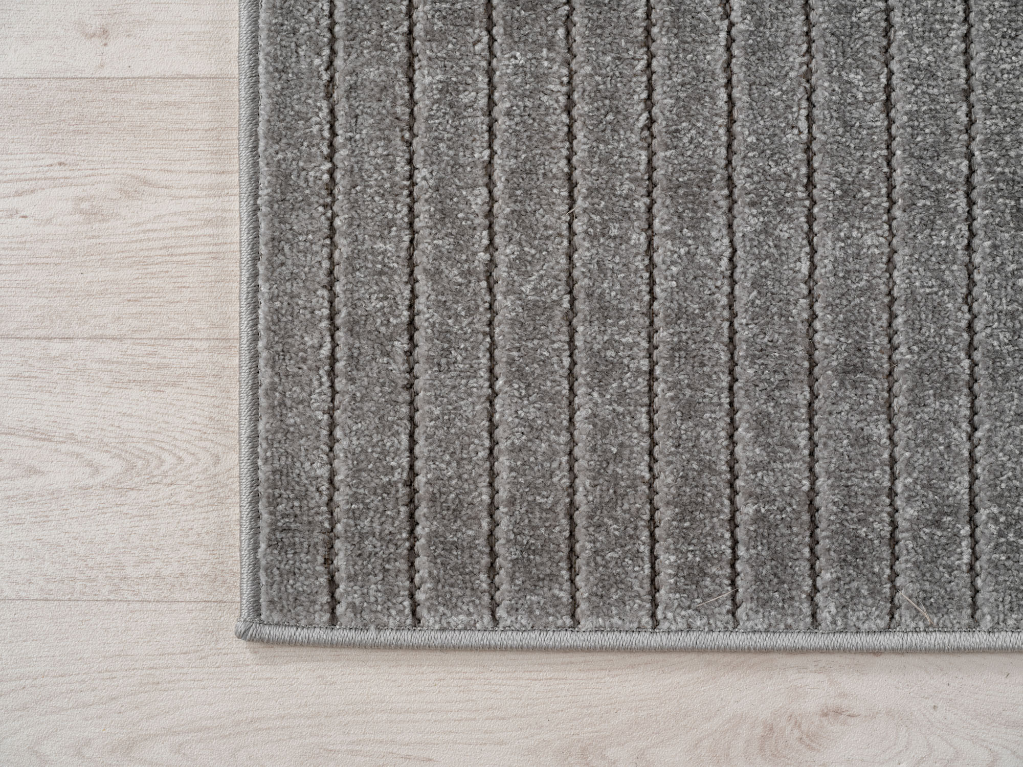 Buitenkleed NOVA - Indoor & Outdoor Vloerkleed– Japandi & Scandinavisch Design – Effen - 3D-Look - Weerbestendig & UV-proof - Zilver