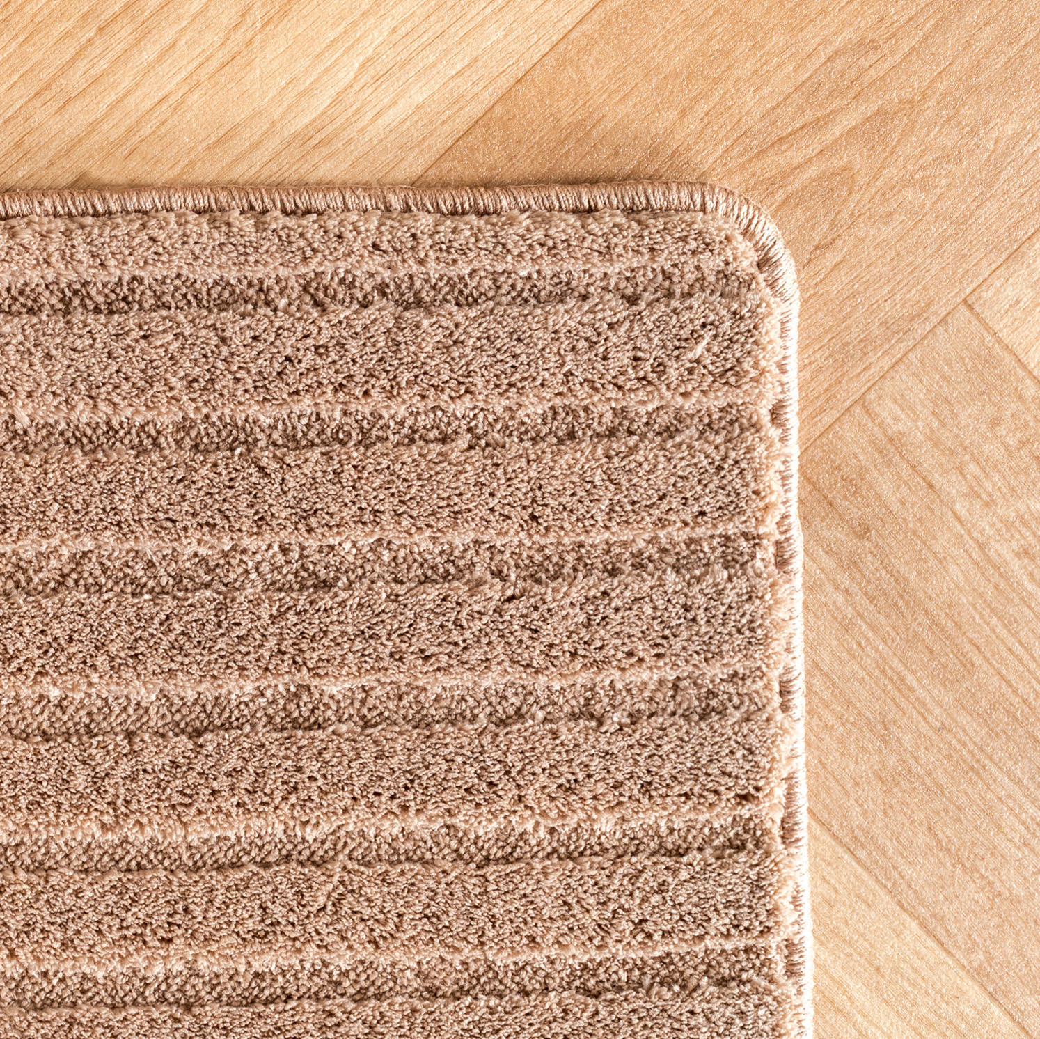 Japandi Vloerkleed Pompei - Hoogpolig - Scandinavisch Design - 3D-Effect - Beige