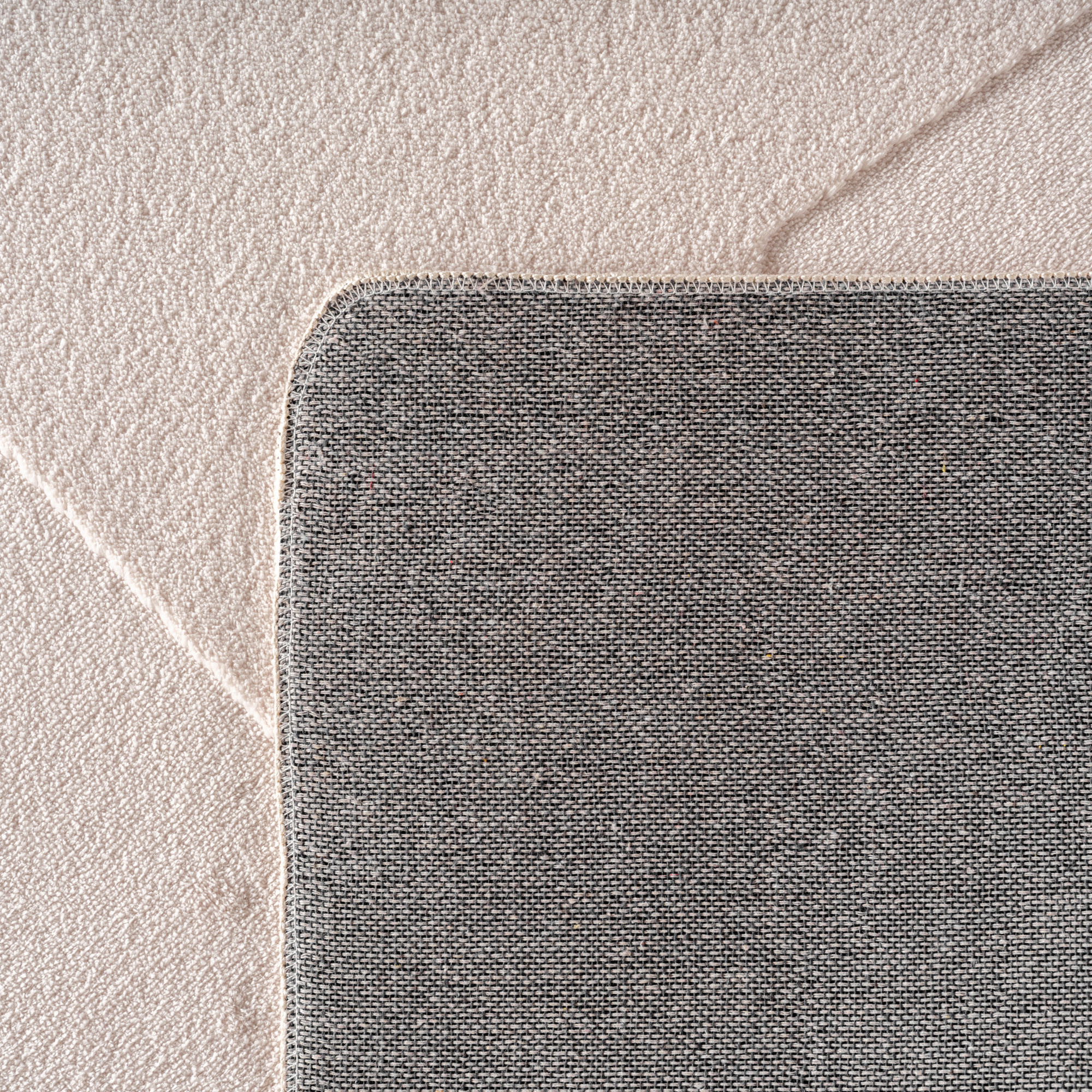 Japandi Vloerkleed - Hoogpolig - Scandinavisch Abstract Design - 3D-Effect - Creme