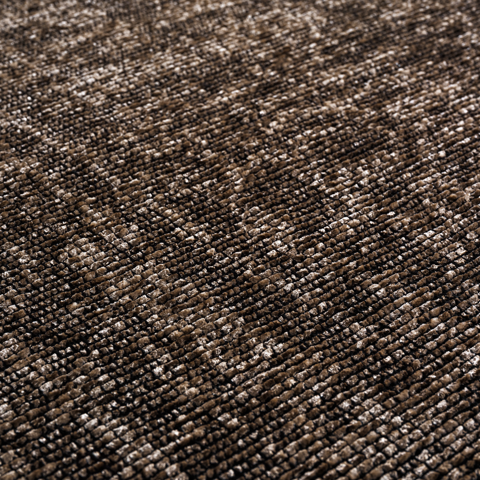 SPACE Vloerkleed – Laagpolig Velours – Modern & Sportief – Katoen & Chenille – Bruin