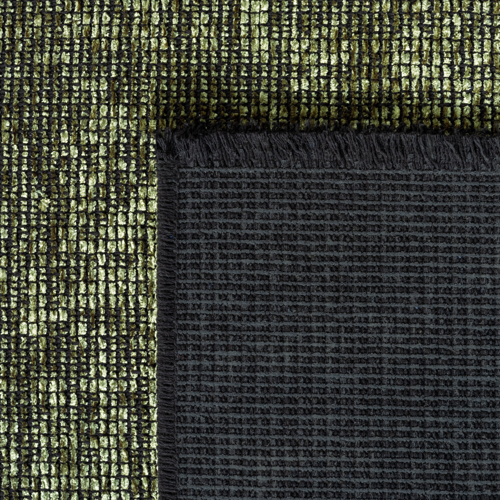 SPACE Vloerkleed – Laagpolig Velours – Modern & Sportief – Katoen & Chenille – Groen
