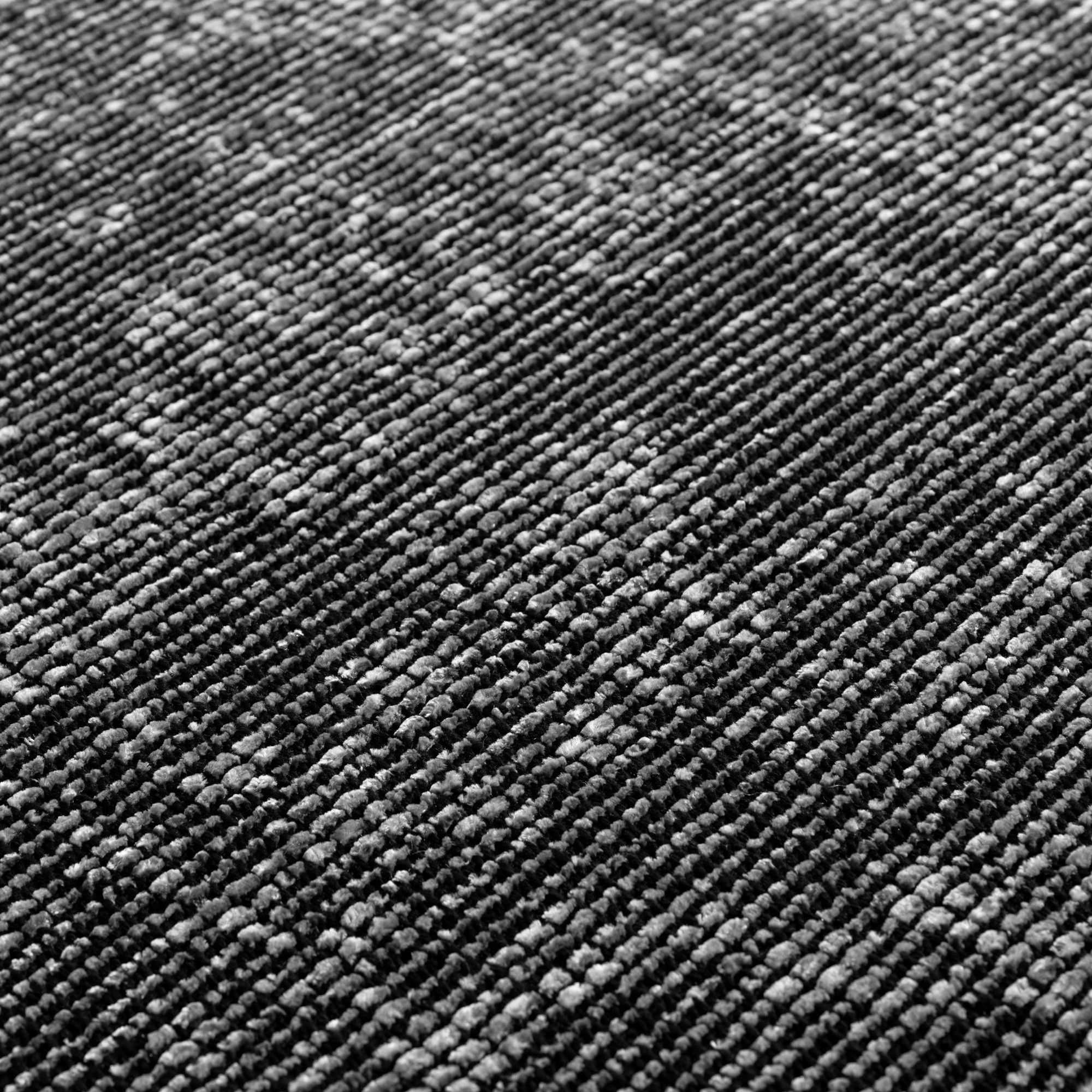 SPACE Vloerkleed – Laagpolig Velours – Modern & Sportief – Katoen & Chenille – Grijs