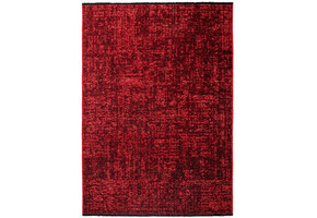 SPACE Vloerkleed – Laagpolig Velours – Modern & Sportief – Katoen & Chenille – Rood