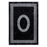 Plus Vloerkleed - Laagpolig Tapijt Woonkamer - Zwart / Wit