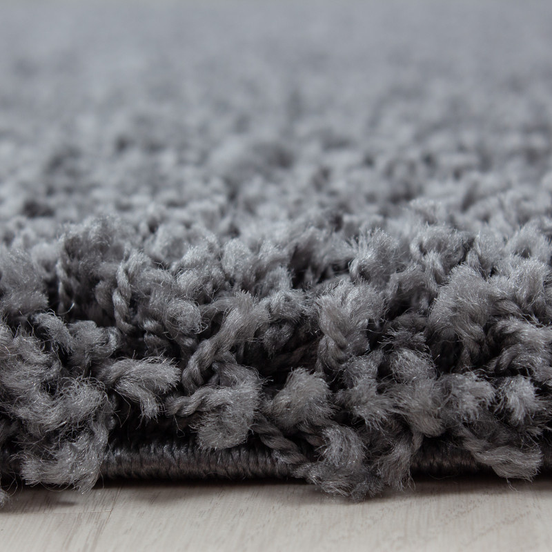 Tapijtenloods Basic Shaggy vloerkleed Grijs Hoogpolig