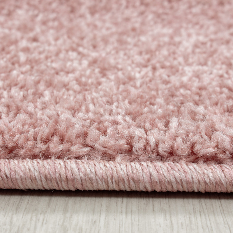 Basics Effen Vloerkleed Roze Laagpolig
