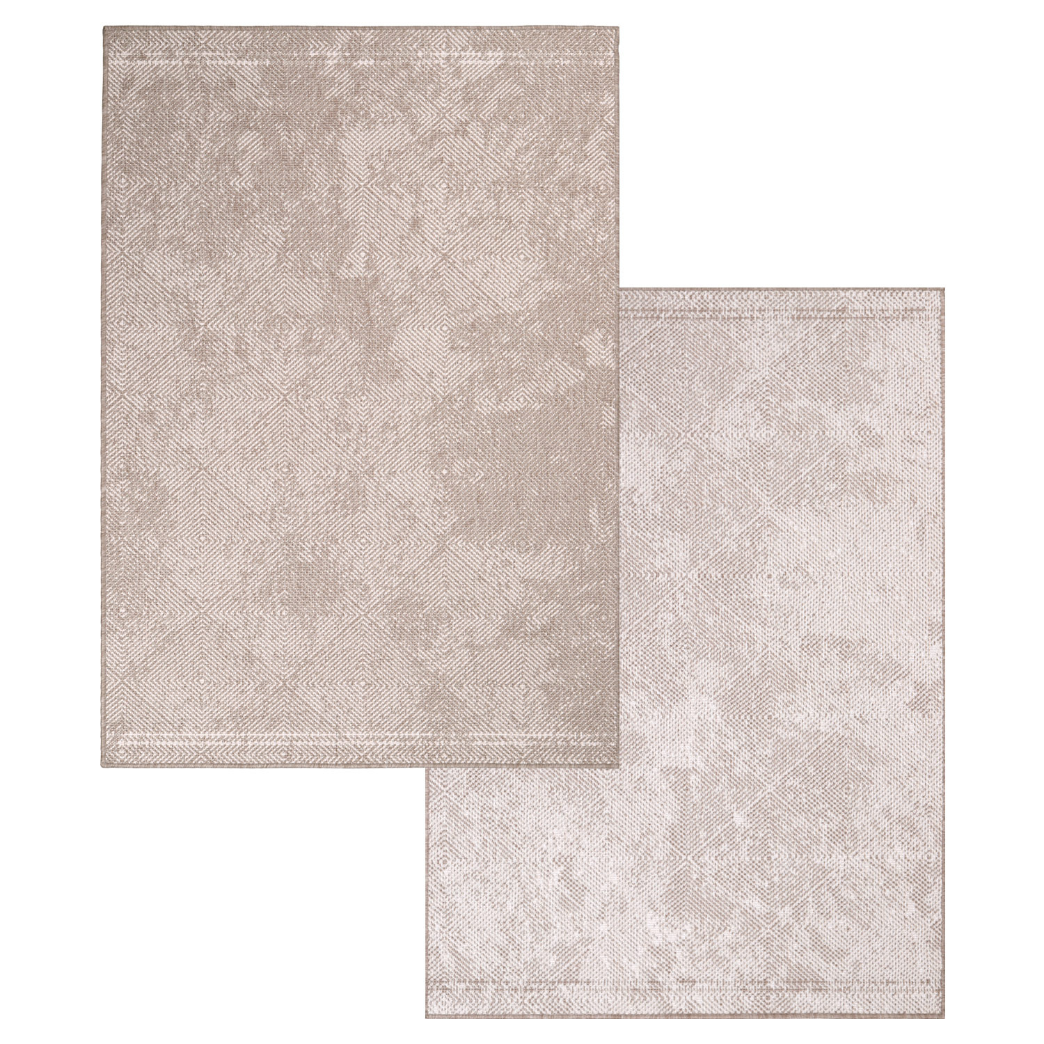 Outlet Buitenkleed Duo - Dubbelzijdig - Beige