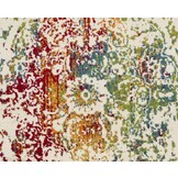 Rond Vintage Michelangelo - Laagpolig Vloerkleed - Multikleur Creme