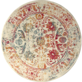 Rond Vintage Van Gogh - Laagpolig Vloerkleed - Multikleur Creme