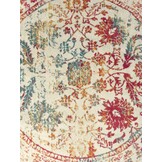 Rond Vintage Van Gogh - Laagpolig Vloerkleed - Multikleur Creme