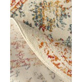 Rond Vintage Van Gogh - Laagpolig Vloerkleed - Multikleur Creme