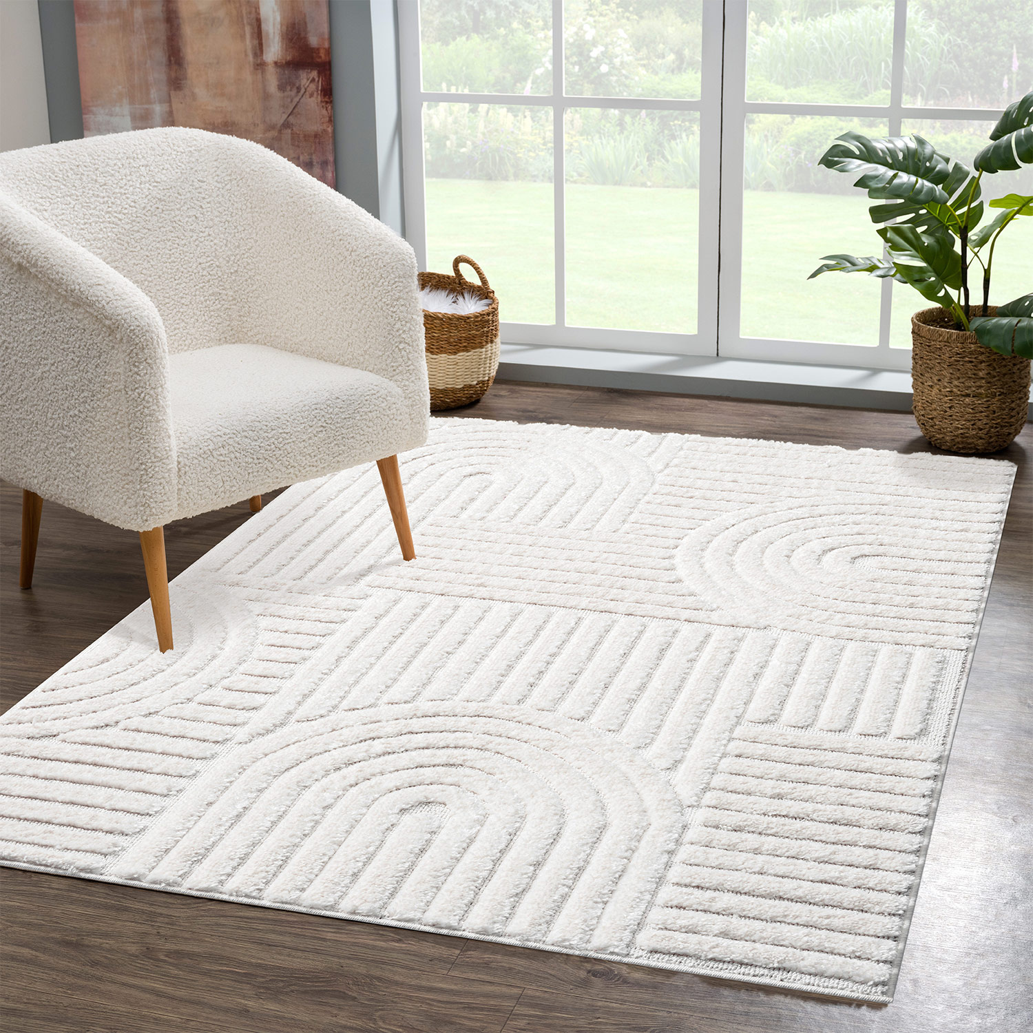 Outlet - Vloerkleed Focus Japandi Creme