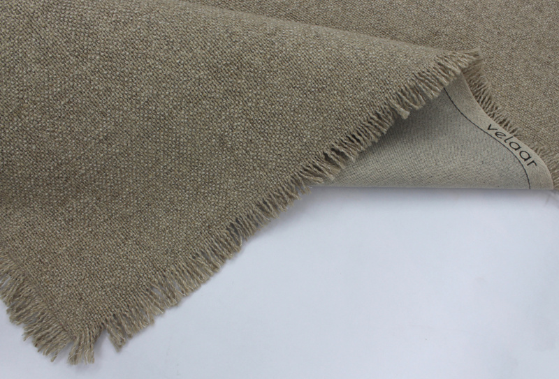Outlet - Vloerkleed Flocus 100% Wol - Effen Beige - Platgeweven - Modern