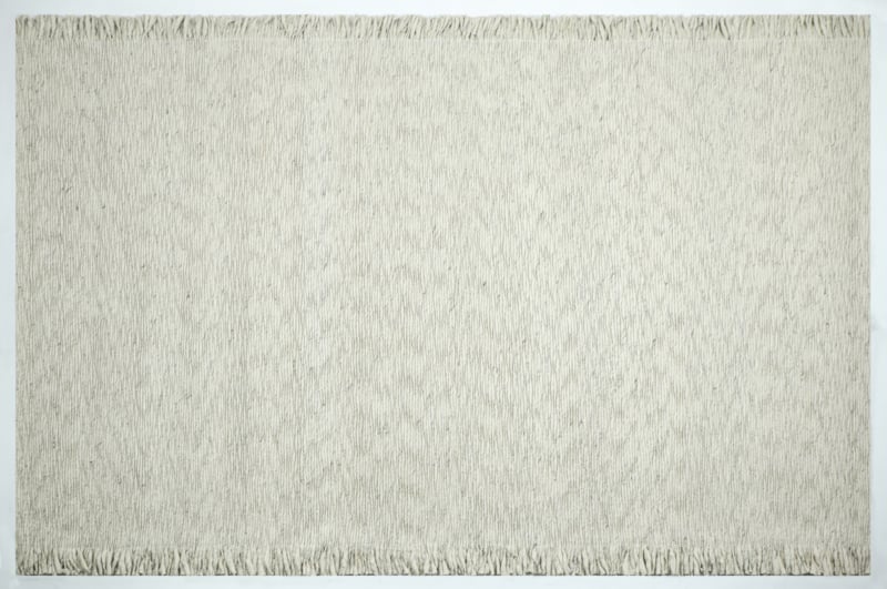Outlet - Vloerkleed Smyrna 100% Wol - Effen Creme - Platgeweven - Modern
