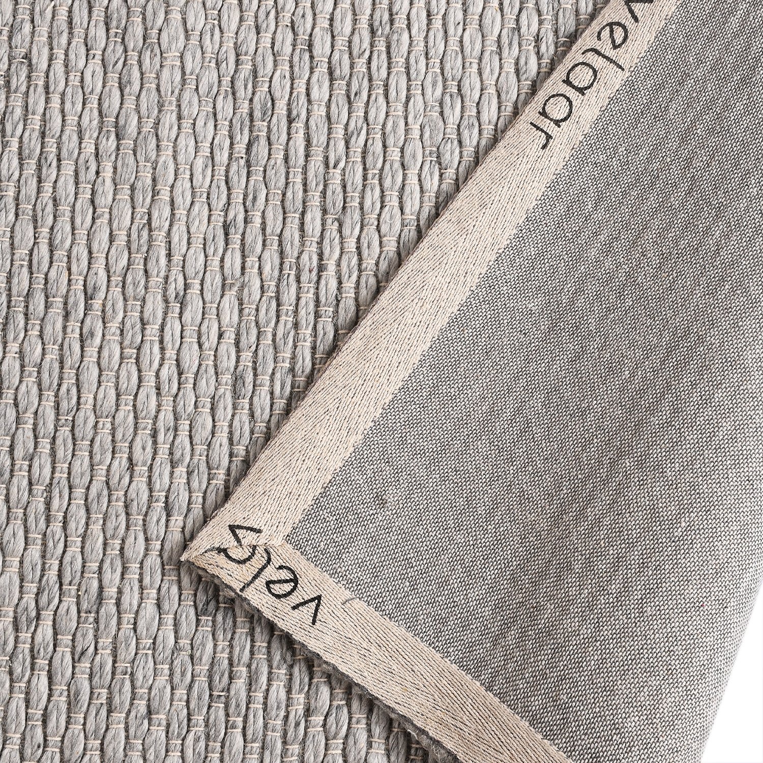 Outlet - Mckenna Design 100% Wol Vloerkleed - Effen Grijs