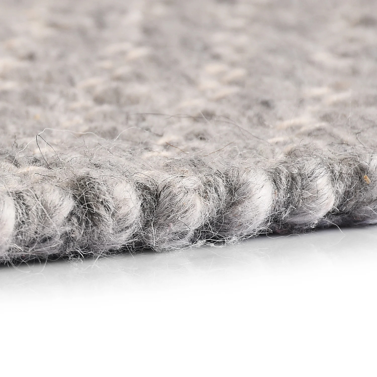 Outlet - Mckenna Design 100% Wol Vloerkleed - Effen Grijs