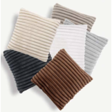 Plush Soft Kussen - 3D Effect, Hoogpolig, 100% Polyester, Super Soft Touch - Zilver