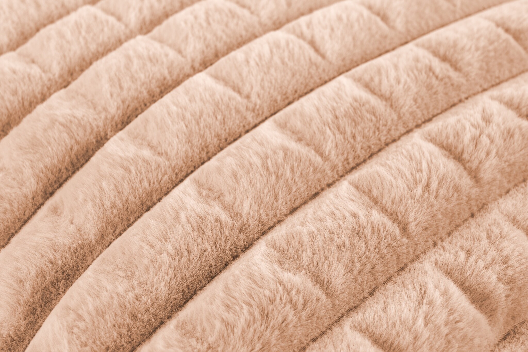 Harmony Soft - Fluffy Kussen - 3D Effect, Hoogpolig, 100% Polyester, Super Soft Touch - Perzik Oranje