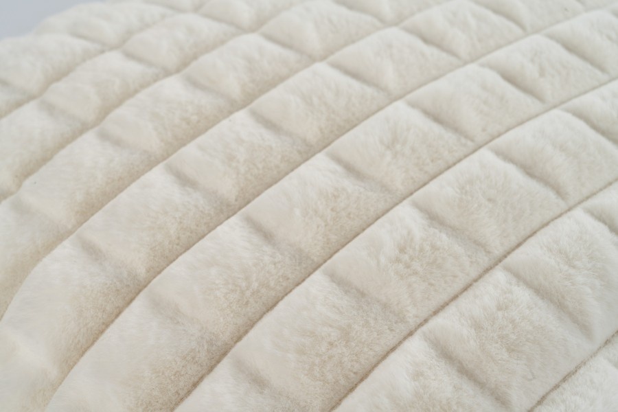 Harmony Soft - Fluffy Kussen - 3D Effect, Hoogpolig, 100% Polyester, Super Soft Touch - Creme