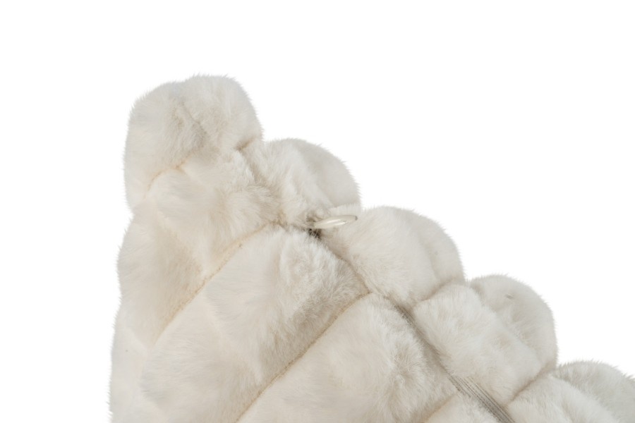 Harmony Soft - Fluffy Kussen - 3D Effect, Hoogpolig, 100% Polyester, Super Soft Touch - Creme