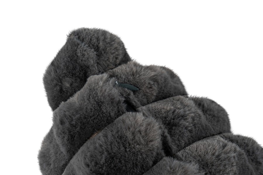 Harmony Soft - Fluffy Kussen - 3D Effect, Hoogpolig, 100% Polyester, Super Soft Touch - Antraciet