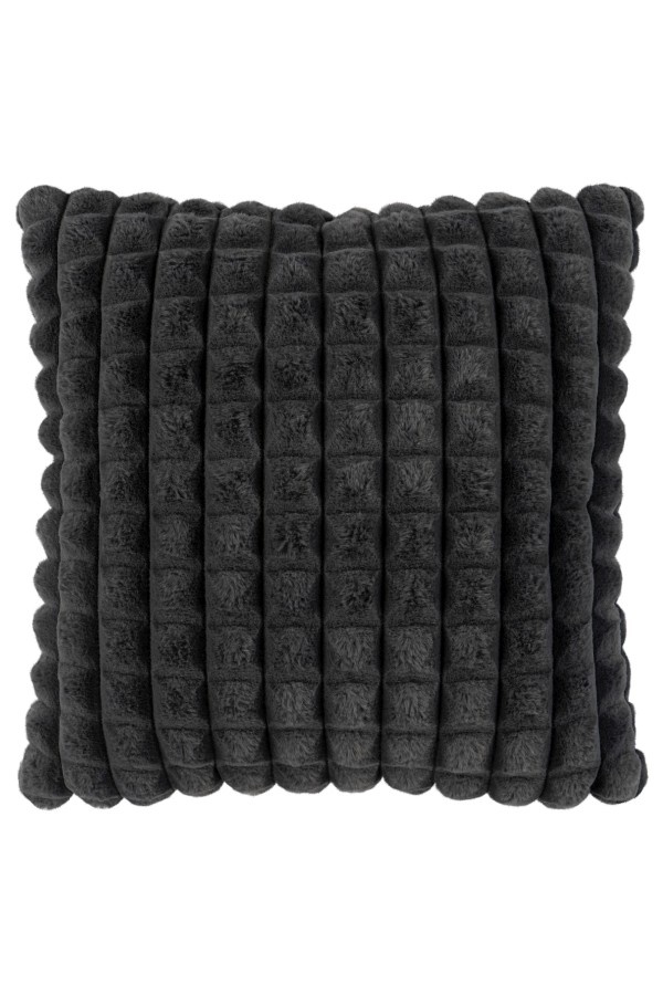 Harmony Soft - Fluffy Kussen - 3D Effect, Hoogpolig, 100% Polyester, Super Soft Touch - Antraciet