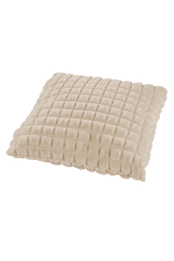 Harmony Soft - Fluffy Kussen - 3D Effect, Hoogpolig, 100% Polyester, Super Soft Touch - Beige