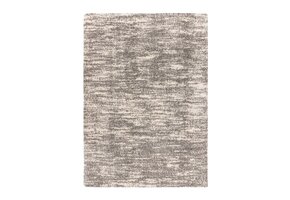 Mirage Shaggy - Hoogpolig Vloerkleed, Luxe Gemeleerd Modern Tapijt | Grijs Creme