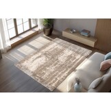 Mirage Shaggy Hoogpolig Vloerkleed Beige/Crème